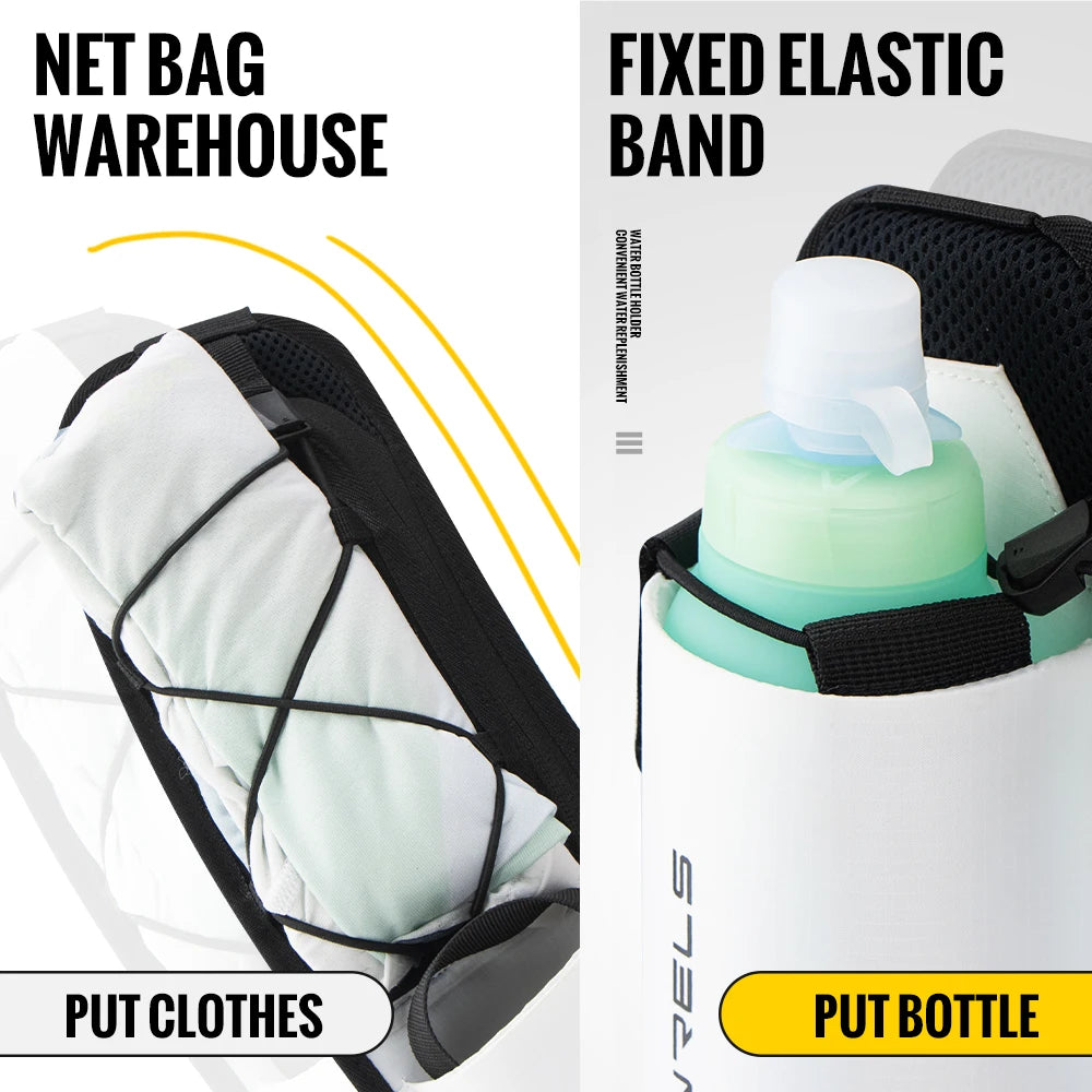 Ultimate Marathon Running Waist Bag - Dual Pocket Fanny Pack for Phone and Water Bottle - Unisex Fitness Gear