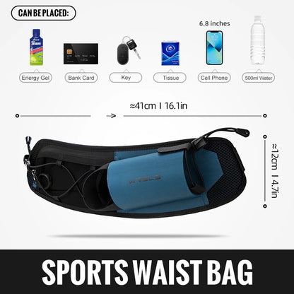 Ultimate Marathon Running Waist Bag - Dual Pocket Fanny Pack for Phone and Water Bottle - Unisex Fitness Gear