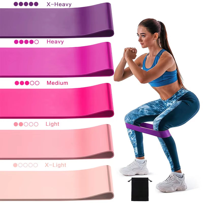 Ultimate Resistance Bands Set for Full Body Workouts - Elastic Loop Bands for Strength, Yoga, and Pilates