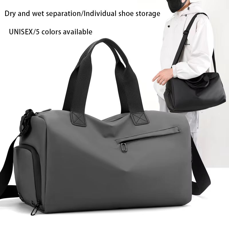 Versatile Large Capacity Sports Bag for Men and Women - Perfect for Fitness, Swimming, and Short Trips - Dry and Wet Separation Design - Stylish and Durable Travel Duffle Bag