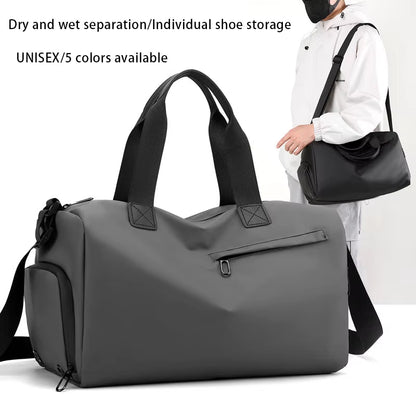 Versatile Large Capacity Sports Bag for Men and Women - Perfect for Fitness, Swimming, and Short Trips - Dry and Wet Separation Design - Stylish and Durable Travel Duffle Bag